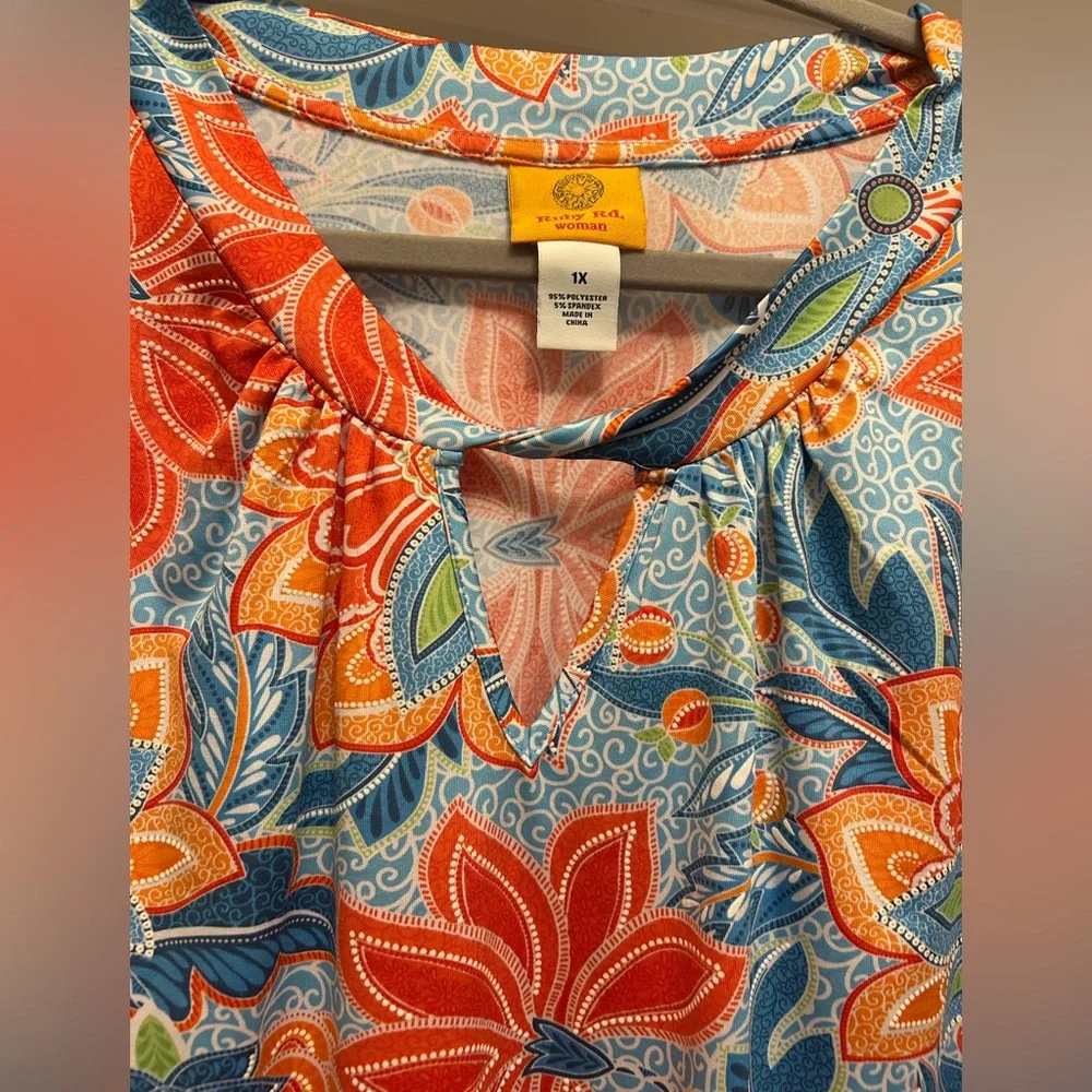 Ruby Rd. Floral Blouse - Picture 2 of 4